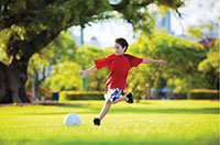 kick a ball