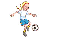 play soccer
