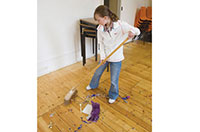 sweep the floor