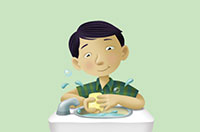 wash my hands