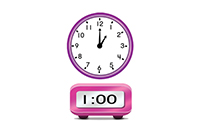 one o'clock