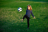 kick a ball