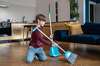 sweep the floor
