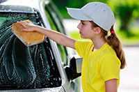 wash the car