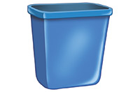a wastebasket