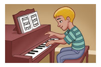 play the piano