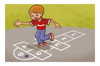 play hopscotch