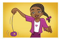 play with a yo-yo
