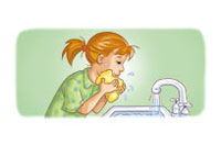wash my face
