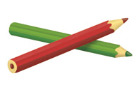 colored pencils