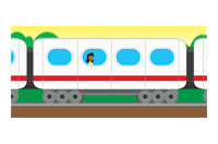 by train