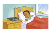slept late
