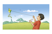 flew a kite