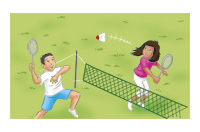 play badminton