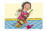sweep the floor
