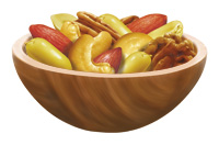a lot of nuts