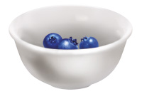 a few blueberries