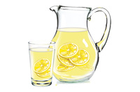 a lot of lemonade