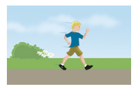 walk quickly