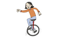 ride a unicycle