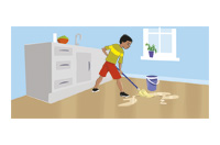 mop the floor