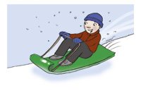 went sledding