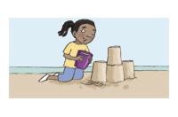 built a sandcastle