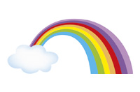rainbow/ beautiful