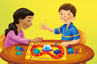 playing a game