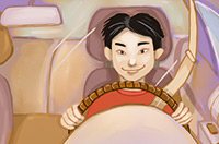 drive a car