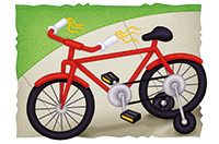 a bicycle