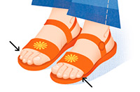 toes