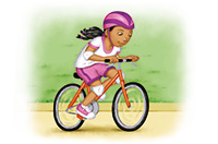 ride a bicycle