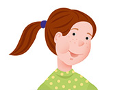 a ponytail